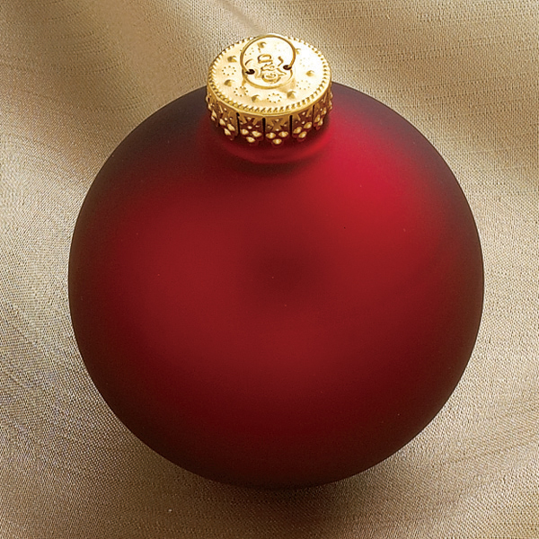 Aankoop ornament Afkeer NIET MEER LEVERBAAR * Rode kerstballen satijn (80 mm, 4 stuks) |  EB15063_80MT
